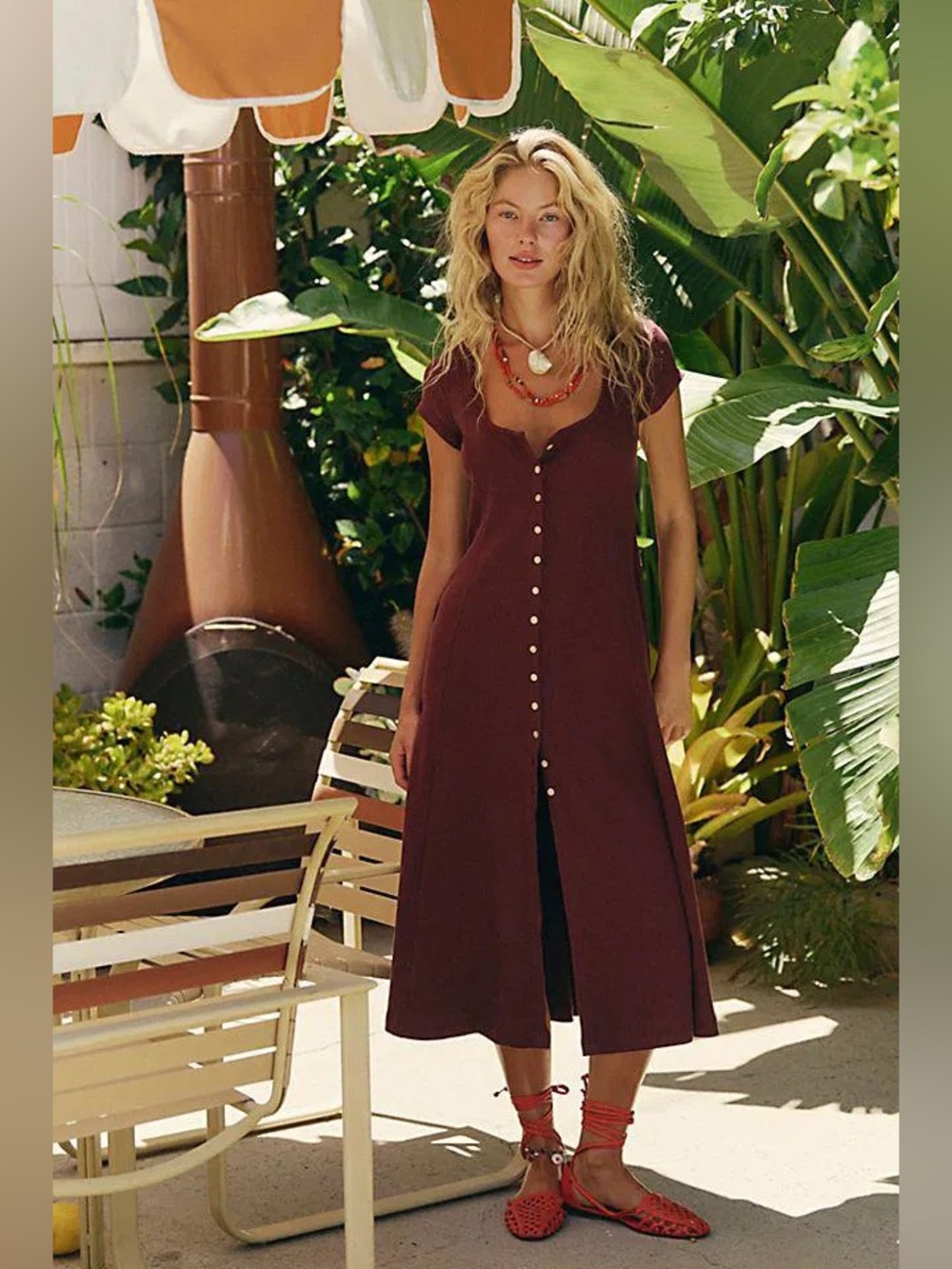 Free People Magnolia Midi Dress